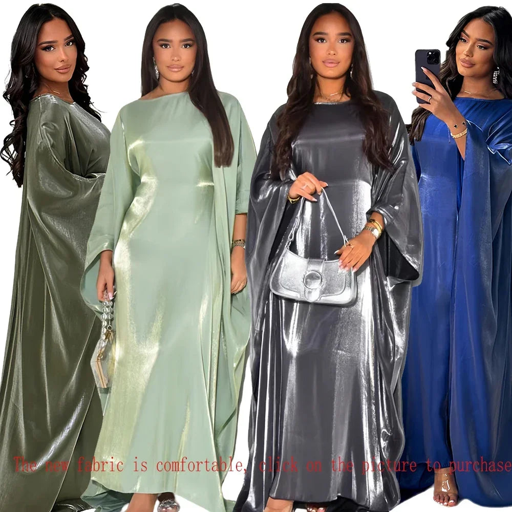 Eid Organza 70*175 cm Maxi Satin Khimar Abaya Dubai Arabic Islam Muslim Scarf Women Shimmer Hijab Turban Hijabs Musulmans Femme
