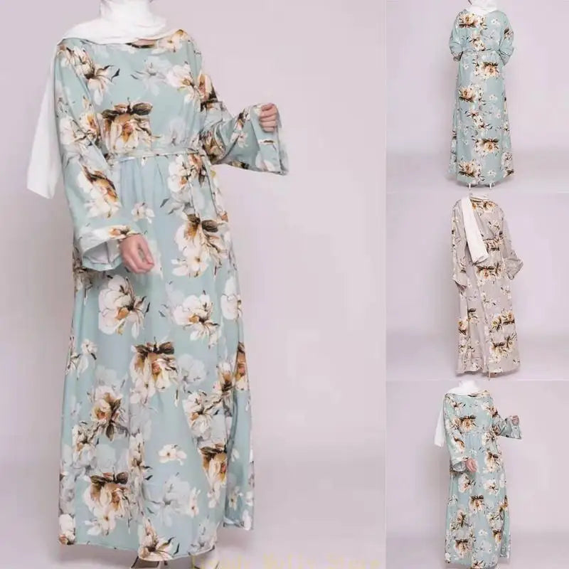 N5KB Ramadan Kaftan Dubai Abaya Turkey Muslim Hijab Dress Islam Caftan Marocain Dress Vestidos Eid Mubarak Robe Abayas
